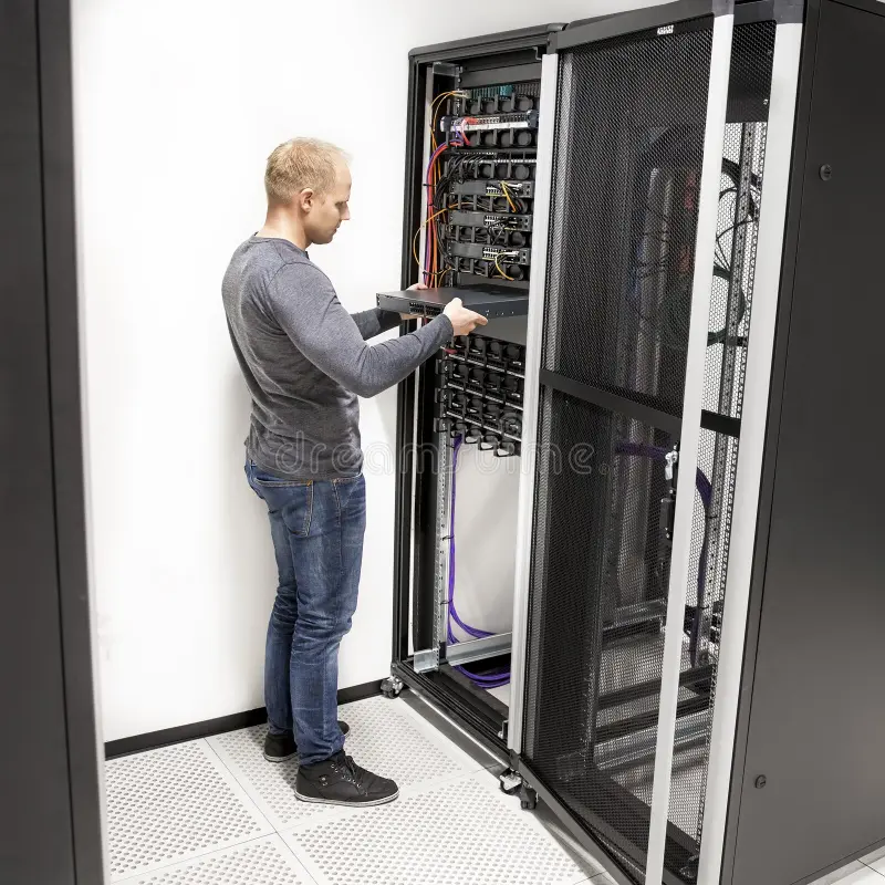 نصب رک‌ ایستاده شبکه (Standing Rack Installation)