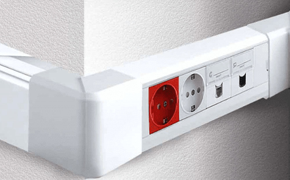 نصب پریز شبکه Faceplate + Keystone Mounting
